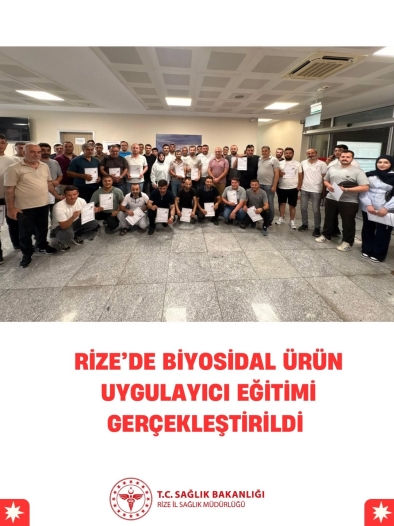 Rize’de Biyosidal Ürün Uygulayıcı Eğitimi Gerçekleştirildi