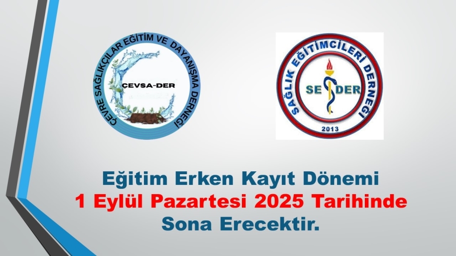 Erken Kayıt Dönemi 1 Eylül Pazartesi 2025 Pazartesi Günü Sona Erecektir.