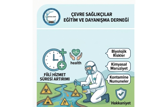 Çevre Sağlığı Personelimize Fiili Hizmet Süresi Zammı (Yıpranma Payı) Verilmesi İçin Sağlık Bakanlığına Başvurduk