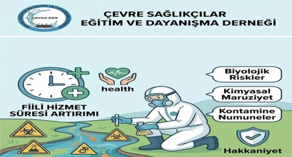 Çevre Sağlığı Personelimize Fiili Hizmet Süresi Zammı (Yıpranma Payı) Verilmesi İçin Sağlık Bakanlığına Başvurduk