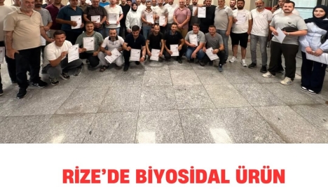Rize’de Biyosidal Ürün Uygulayıcı Eğitimi Gerçekleştirildi