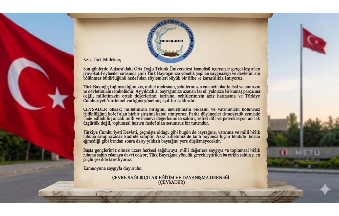 Devletimizin ve Bayrağımızın Yanındayız