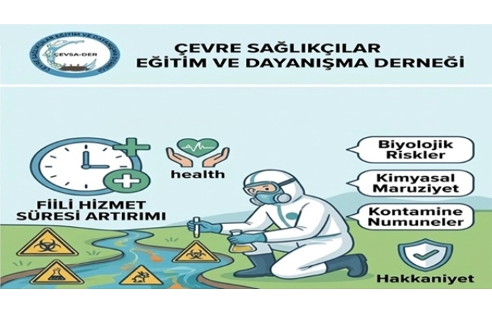 Çevre Sağlığı Personelimize Fiili Hizmet Süresi Zammı (Yıpranma Payı) Verilmesi İçin Sağlık Bakanlığına Başvurduk