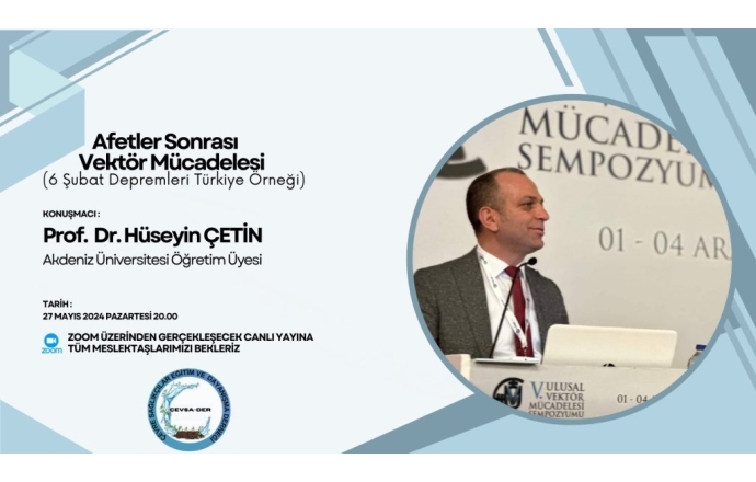Çevre Sağlığı Mesleki Eğitim Konferansı 1 – Prof. Dr. Hüseyin ÇETİN